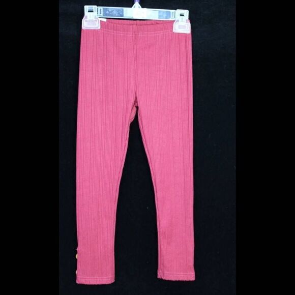 SWEET HONEY BURGUNDY RIBBED GIRLS 6Y PANTS  - Picture 1 of 7